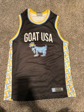 GOAT USA Black Basketball Jersey - Men's Medium